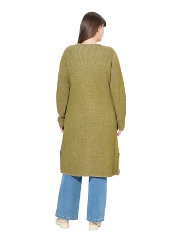 Ulla Popken Strickjacke in blattgrün