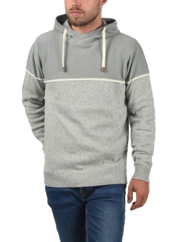 INDICODE Kapuzenpullover IDLynde 35419MM Strickpulli aus Feinstrick in hellgrau
