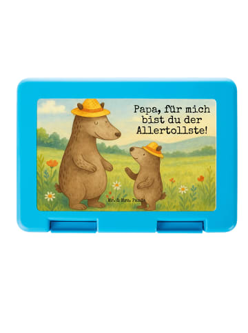 Mr. & Mrs. Panda Snackbox Bären mit Hut Design mit Spruch in Weiß