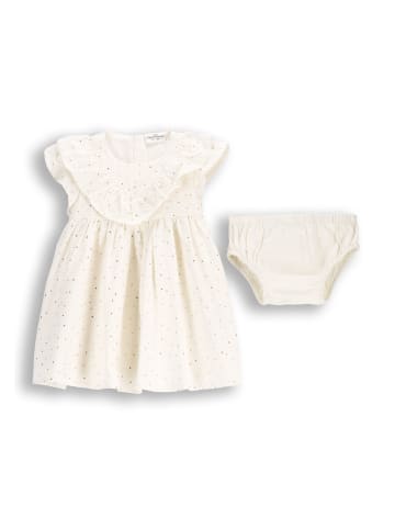 Coccodrillo Stoffkleid + Höschen in ecru