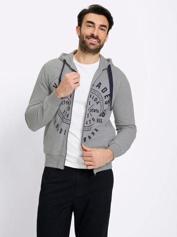 WITT WEIDEN Kapuzensweatjacke in grau-meliert