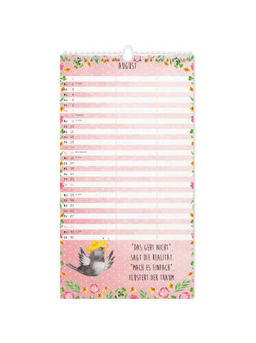 Mr. & Mrs. Panda Kalender 2026 Small World Collection mit Spruch in Weiß