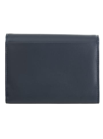 DuDu Galapagos Geldbörse RFID Schutz Leder 13 cm navy
