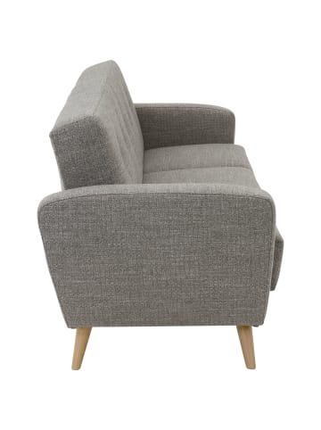 58 aufm Kessel SOFA 3-Sitzer mit Bettfunktion Kazdoia Flachgewebe grau