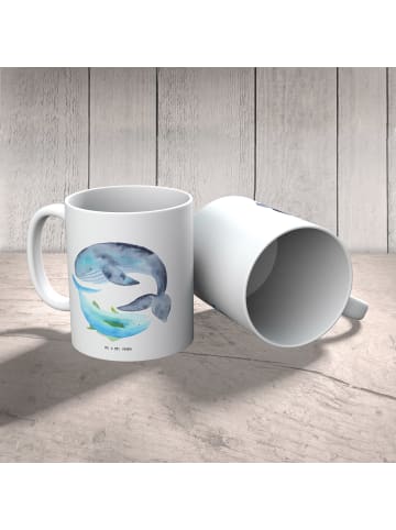 Mr. & Mrs. Panda Pott Walfisch Thunfisch ohne Spruch in Weiß