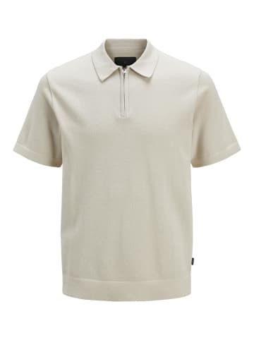 Jack & Jones Gestricktes Polo in Silver Lining