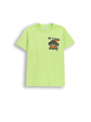 Coccodrillo Baumwoll-t-shirt mit kurzen Ärmeln in limonengrün