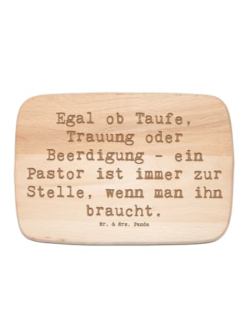 Mr. & Mrs. Panda Schneidbrett Spruch Pastor Begleiter mit Spruch in Transparent