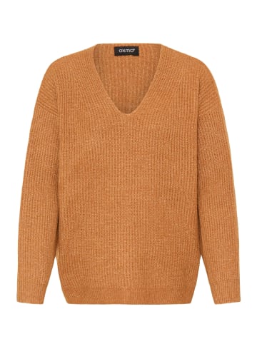 Oxmo V-Ausschnitt-Pullover OXCallie in Braun
