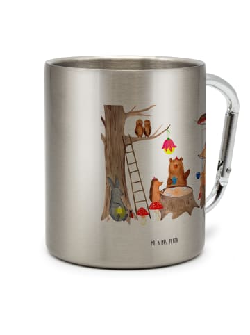 Mr. & Mrs. Panda thermotasse Waldtiere Picknick ohne Spruch in Silber