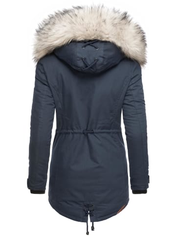 Navahoo Wintermantel Lady Like in Blau