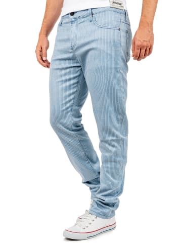 Cipo & Baxx Herren Slim Fit Hose Mid Waist in Blue