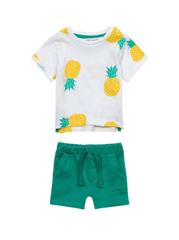 Minoti 2tlg. Outfit: T-Shirt & Shorts Planet 5 in weiß