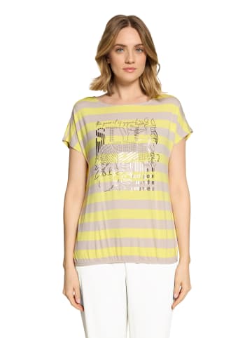 Betty Barclay Printshirt mit Gummizug in Beige/Yellow