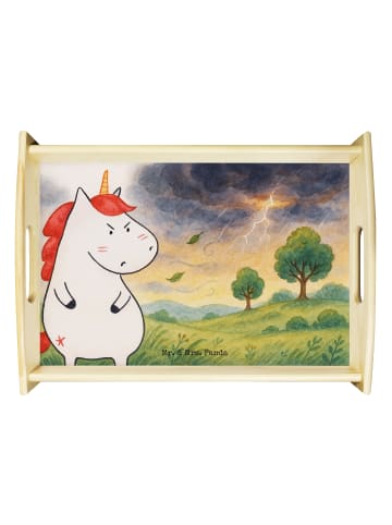 Mr. & Mrs. Panda Tablett Einhorn Wut Design ohne Spruch in Weiß