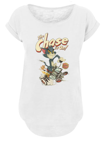 F4NT4STIC Long Cut T-Shirt Tom and Jerry TV Serie The Chase Is On in weiß