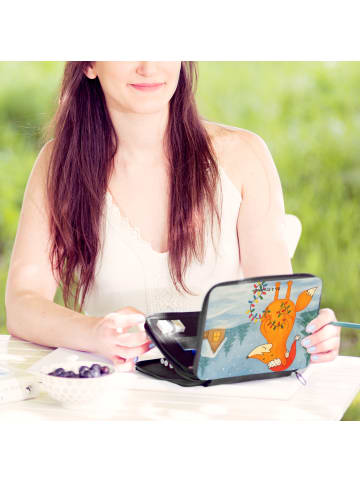 Mr. & Mrs. Panda Mäppchen Fuchs Weihnachten Design ohne Spruch in Weiß