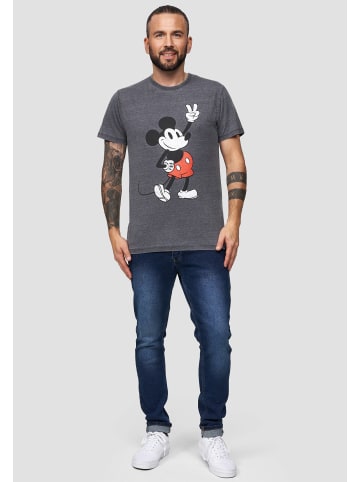 Re:Covered T-Shirt Disney Mickey Peace Pose in Grey