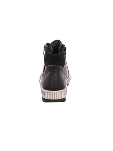 remonte Schnürstiefelette in schwarz/schwarz/schw