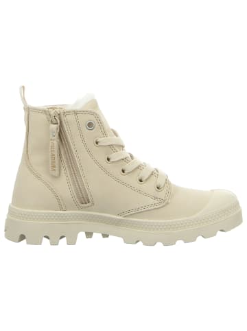 Palladium Schnürstiefelette in beige