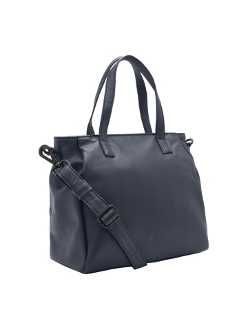 VLD VOi Leather Design 4Seasons Schultertasche Leder 27 cm in blau