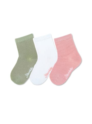 Sterntaler Socken 3er-Pack uni in zartrosa