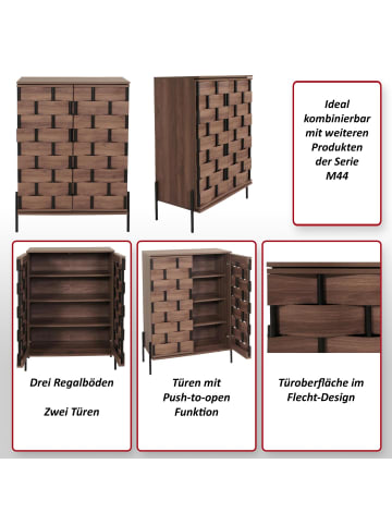 MCW Kommode M44 Flecht-Design Push-to-open Türen, Standard
