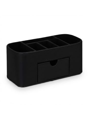 relaxdays Stiftehalter in Schwarz - (B)26x (H)10,5 x (T)11,5 cm