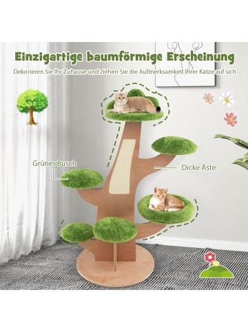 COSTWAY Kratzbaum 128cm in Grün