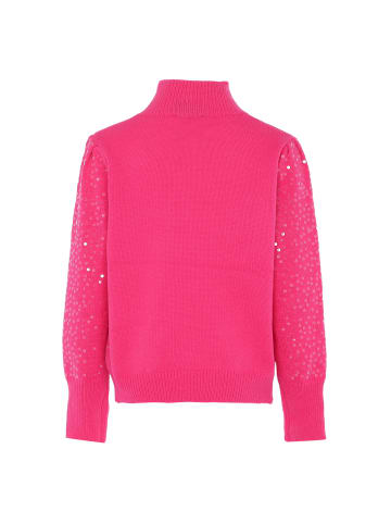 faina Strickpullover Mit Pailletten in PINK