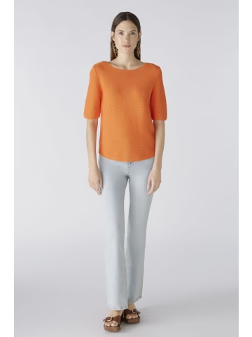 Oui Pullover reine Baumwolle in vermillion orange