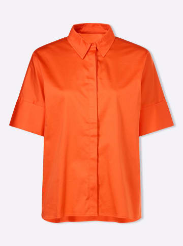 Heine Kurzarmbluse in orange
