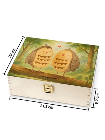 Mr. & Mrs. Panda teebeutelbehälter Eulen Liebe Design ohne Spruch in Weiß