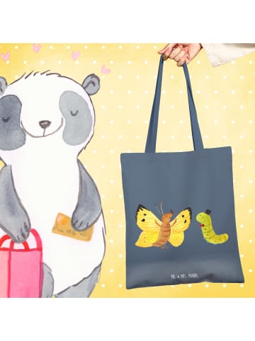 Mr. & Mrs. Panda Beutel Raupe Schmetterling ohne Spruch in Indigo Blue