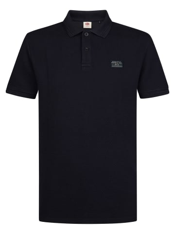 Petrol Industries Poloshirt mit Waffelstruktur steelhouse in Blau