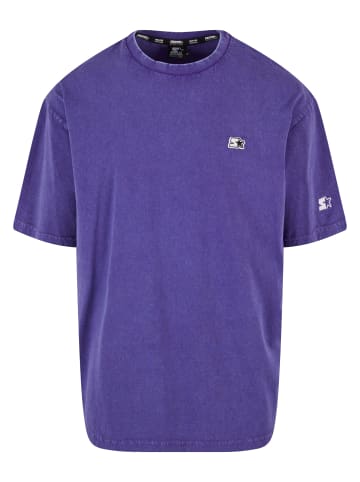 STARTER STARTER T-Shirts in purple acid washed