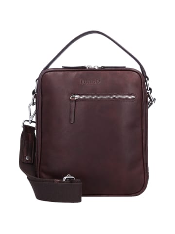 mano Don Pietro Handtasche Leder 25 cm in dunkelbraun