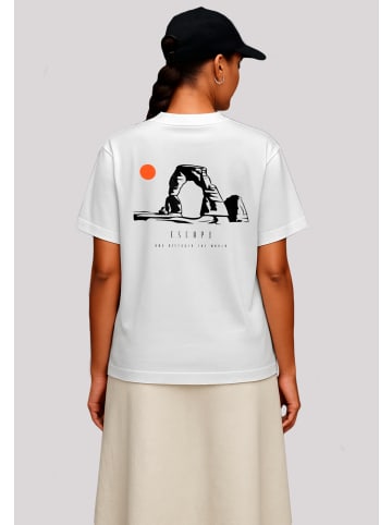 F4NT4STIC T-Shirt Escape Discover the World Savannah in off-white