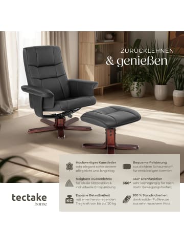tectake Fernsehsessel , Belastbarkeit 120 kg, schwarz/braun