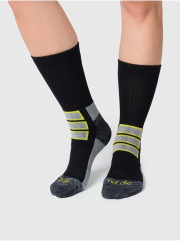 Nur Die  Freizeitsocken Outdoor Socke in schwarz/gelb