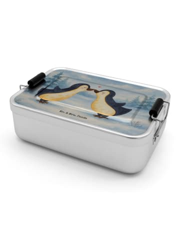 Mr. & Mrs. Panda Lunchdose Pinguin Liebe Design ohne Spruch in Weiß