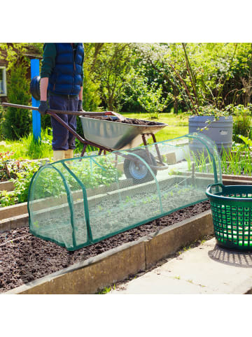 relaxdays Frühbeet in Grün - (B)128 x (H)50 x (T)60 cm