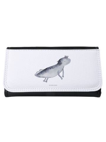 Mr. & Mrs. Panda Damen Portemonnaie Axolotl Schwimmen ohne Spruch in Weiß