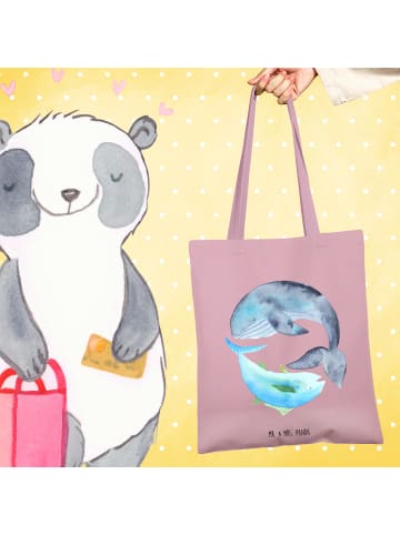 Mr. & Mrs. Panda Tasche Walfisch Thunfisch ohne Spruch in Rosa Pastell