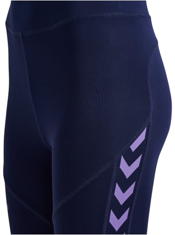 Hummel Hummel Verstellbare Taille Leggings Hmlstaltic Multisport Damen in MARINE/PAISLEY PURPLE