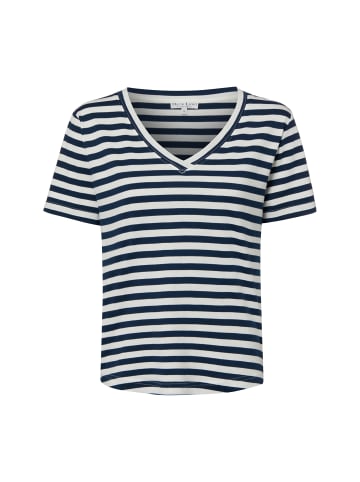 Marie Lund T-Shirt in weiß marine