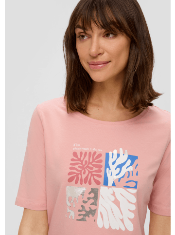 s.Oliver T-Shirt kurzarm in Pink