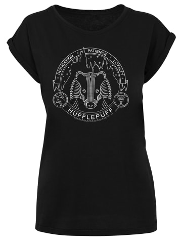 F4NT4STIC T-Shirt Harry Potter Hufflepuff Seal in schwarz