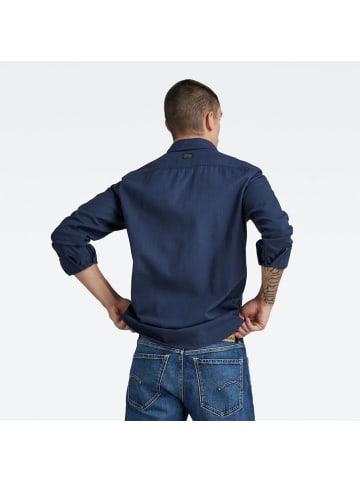 G-Star Raw Langarmhemd in sartho blue gd