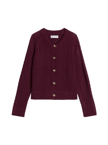 Marc O'Polo DENIM Zopfstrick-Cardigan oversized in Mahagony Jam